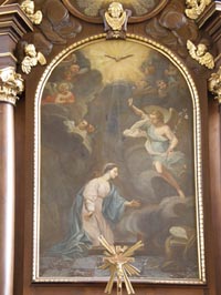 Peinture « L’Annonciation à la Sainte-Vierge ».