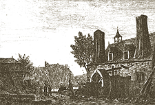 La forge du moulin et les ruines de Poilvache