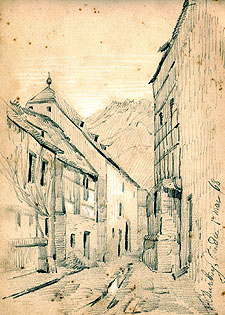 Ruelle de Durbuy en 1868