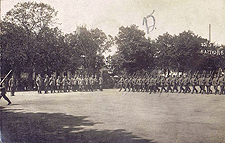 Défilé allemand à Bastogne en 1918